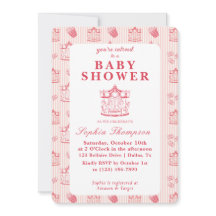 Invitación de Baby Shower al Carnaval de la Viña