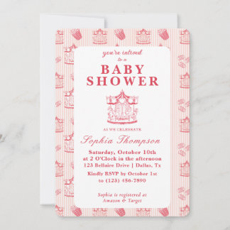 Invitación de Baby Shower al Carnaval de la Viña