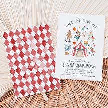 Invitación de Baby Shower al carnaval | Ducha Circ