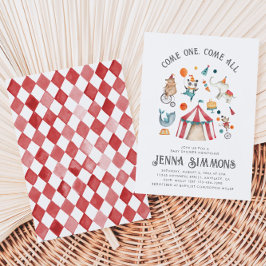 Invitación de Baby Shower al carnaval | Ducha Circ