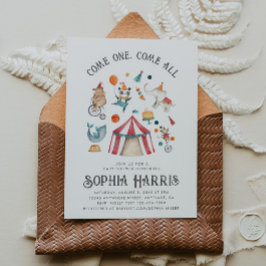 Invitación de Baby Shower al carnaval | Ducha Circ