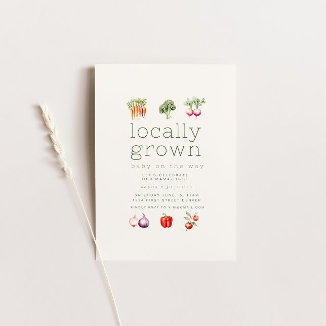 Invitación de Baby Shower al mercado de agricultor (Subido por el creador)