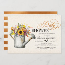 Invitación de Baby Shower al otoño de la caída del