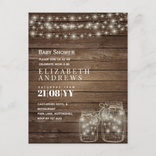 Invitación de Baby Shower al presupuesto de las lu
