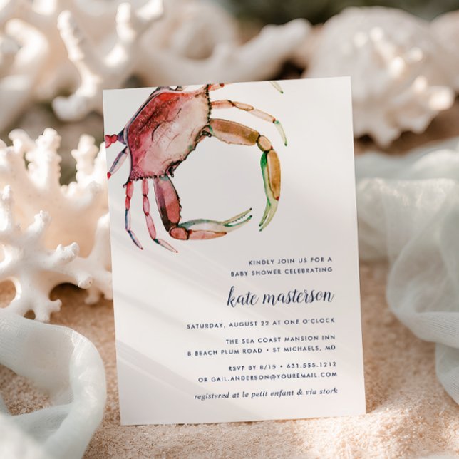 Invitación de Baby Shower al Red Crab (Subido por el creador)