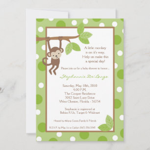 Invitación de Baby Shower al Safari de la selva de