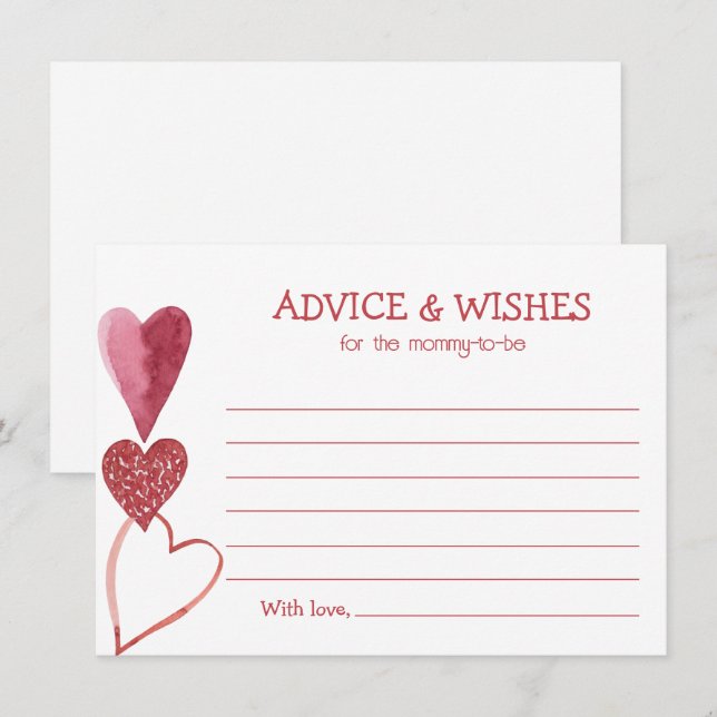 Invitación de Baby Shower al tema de Baby Love Val (Anverso / Reverso)