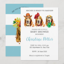 Invitación de Baby Shower al tema de la reproducci