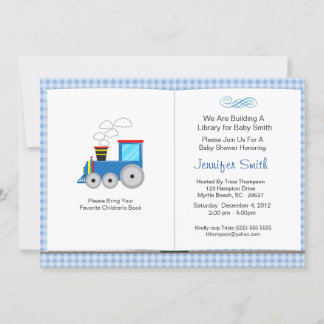 Invitación de Baby Shower al tema del libro