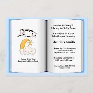Invitación de Baby Shower al tema del libro (Boy)