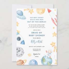Invitación de Baby Shower al usuario de Space Astr