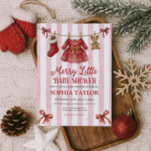Invitación de Baby Shower Alegre y Pequeño