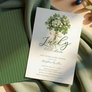 Invitación de Baby Shower Amuleto Pequeño Afortuna