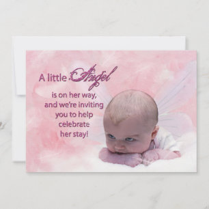 Invitación de Baby Shower - Angel Baby