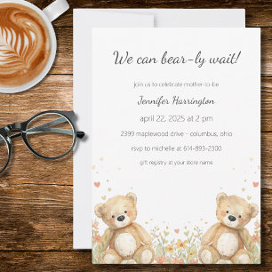 Invitación de Baby Shower 'Apenas Podemos Esperar