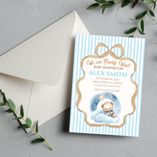 Invitación de Baby Shower 'Apenas Podemos Esperar' (Subido por el creador)