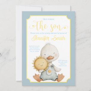 Invitación de Baby Shower 'Aquí Viene el Hijo'