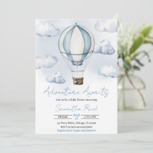 Invitación de Baby Shower Aventura Esperando