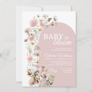 Invitación de Baby Shower Baby In Bloom