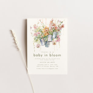 Invitación de Baby Shower Baby in Bloom