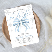 Invitación de Baby Shower 'Baby It's Cold Outside'