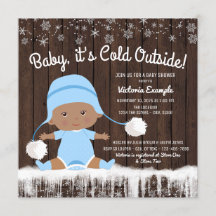 Invitación de Baby Shower 'Baby its Cold Outside'