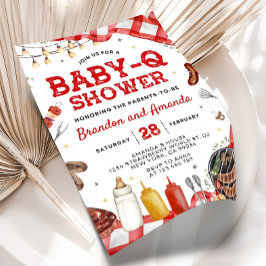 Invitación de Baby Shower Baby-Q, Baby Q Backyard