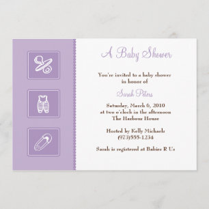 Invitación de Baby Shower Baby Things