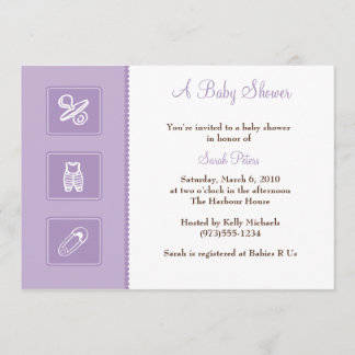 Invitación de Baby Shower Baby Things