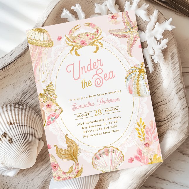 Invitación de Baby Shower Bajo el Mar (Subido por el creador)