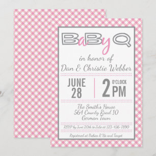 Invitación de Baby Shower BBQ Bink