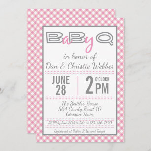 Invitación de Baby Shower BBQ Bink