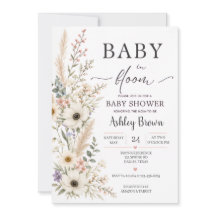 Invitación de Baby Shower 'Bebé en Flor'