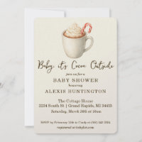 Invitación de Baby Shower 'Bebé, hace Cocoa afuera