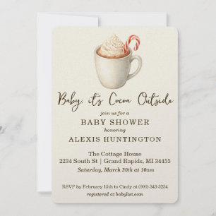Invitación de Baby Shower 'Bebé, hace Cocoa afuera