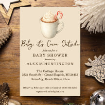 Invitación de Baby Shower 'Bebé, hace Cocoa afuera