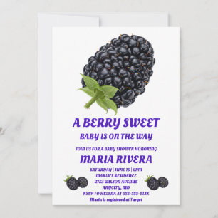 Invitación de Baby Shower Berry Sweet