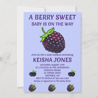 Invitación de Baby Shower Berry Sweet