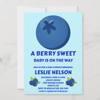 Invitación de Baby Shower Berry Sweet
