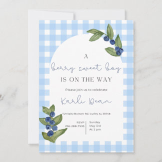 Invitación de Baby Shower Berry Sweet