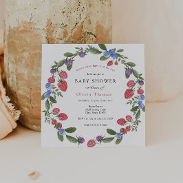 Invitación de baby shower Berry Sweet