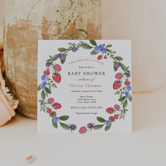 Invitación de baby shower Berry Sweet (Subido por el creador)
