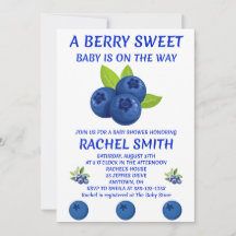 Invitación de Baby Shower Berry Sweet
