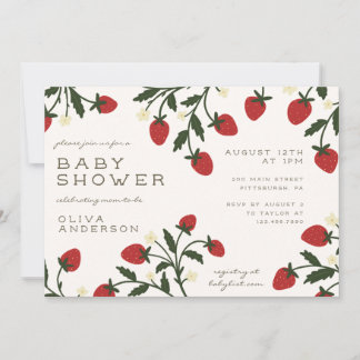 Invitación de Baby Shower Berry Sweet