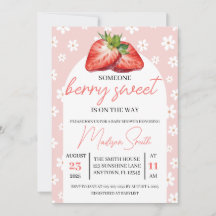 Invitación de Baby Shower Berry Sweet