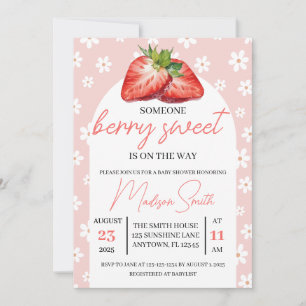 Invitación de Baby Shower Berry Sweet