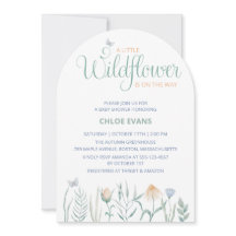 Invitación de Baby Shower Boho de una Pequeña Flor