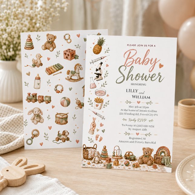 Invitación de Baby Shower Boho para Viaje de FIV (Subido por el creador)