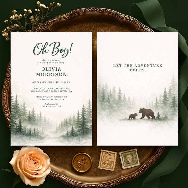 Invitación de Baby Shower Bosque Animales La Avent (Subido por el creador)