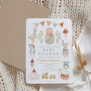 Invitación de Baby Shower Bosque de Cuento de Hada